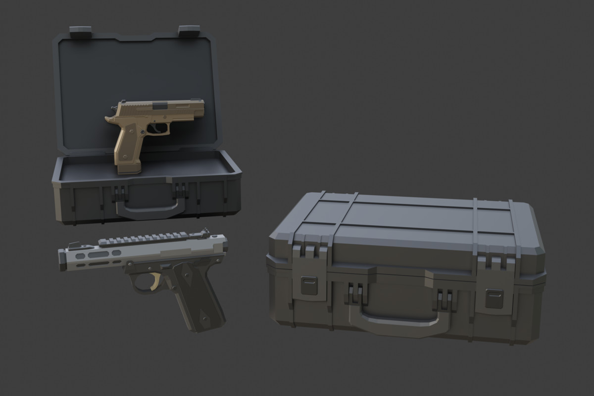 Low Poly Weapon Bundle Pack 3