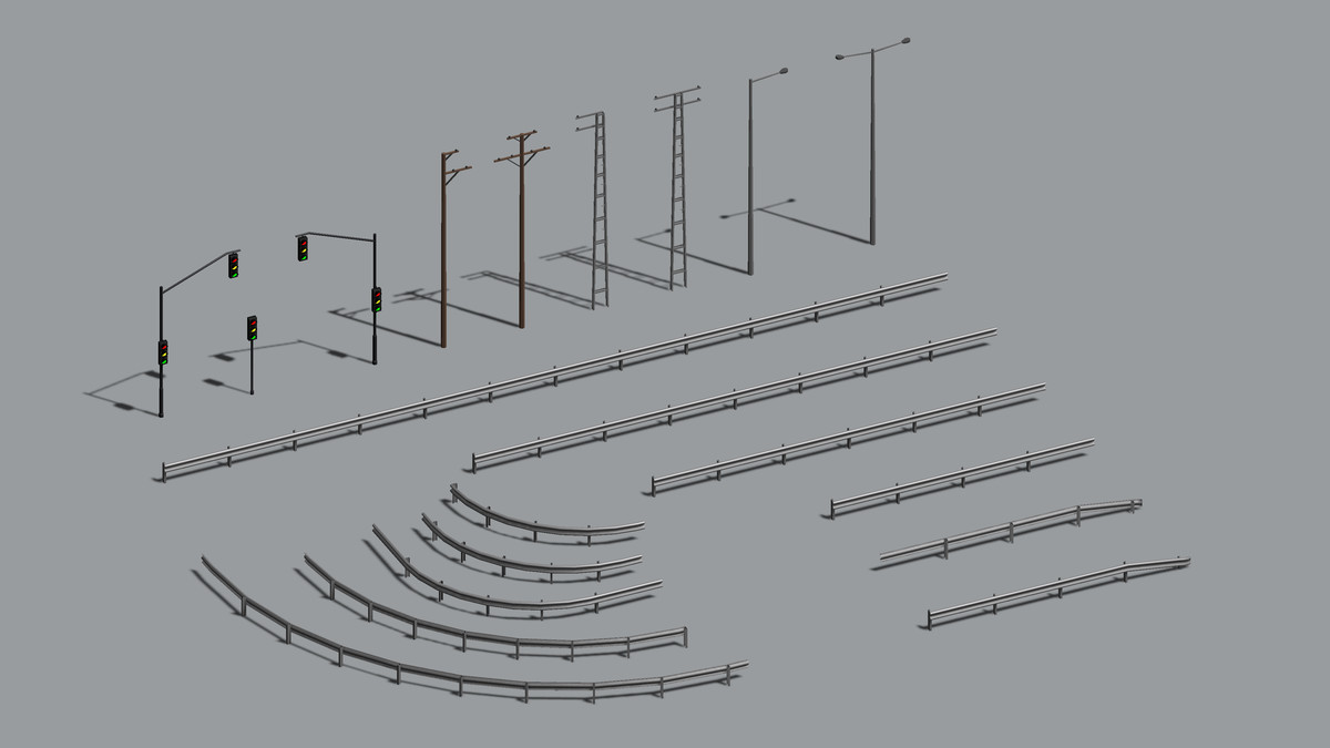 Low Poly Urban Traffic Pack