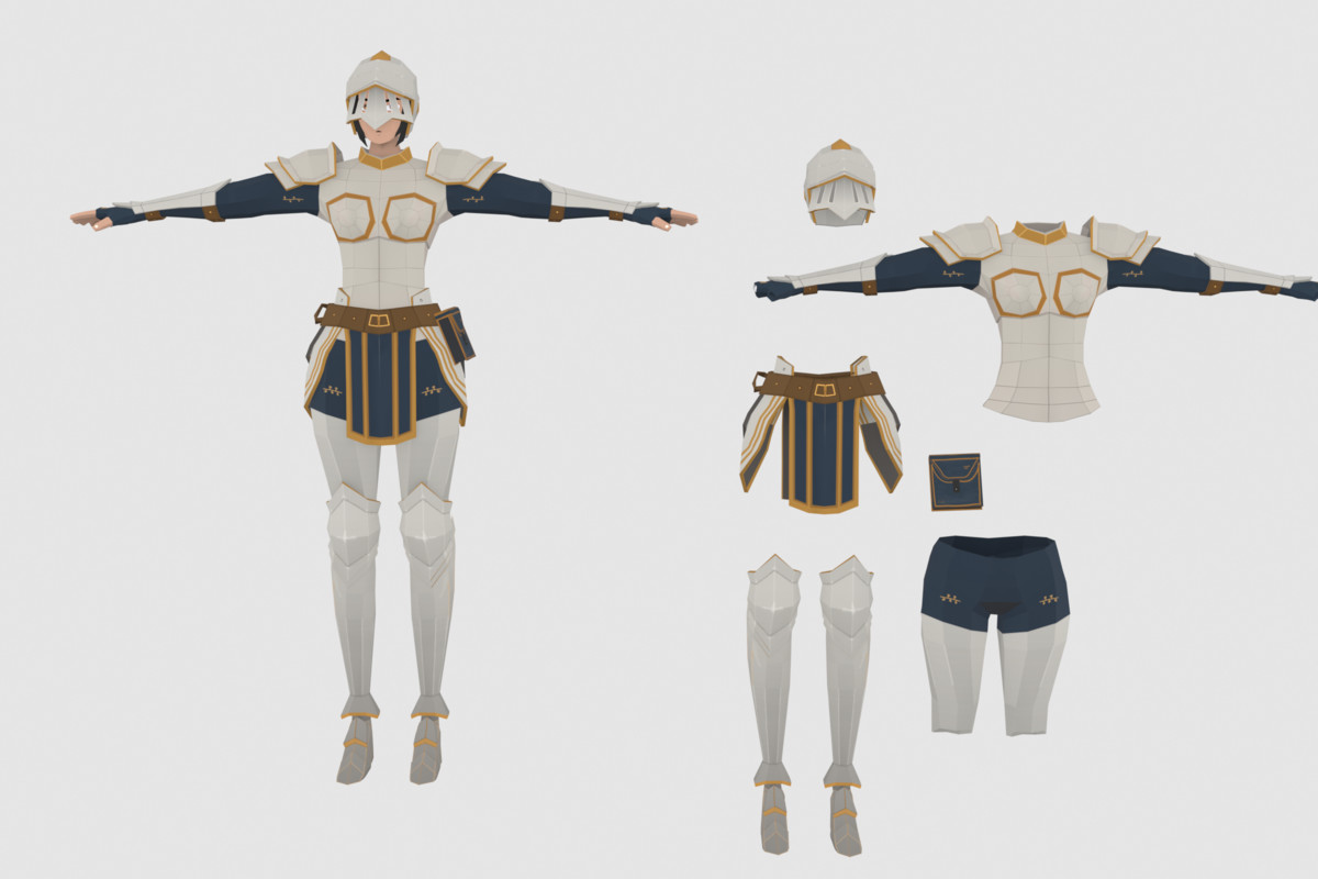 Stylized Knight Warriors Pack - Animated Characters (Male & Female)