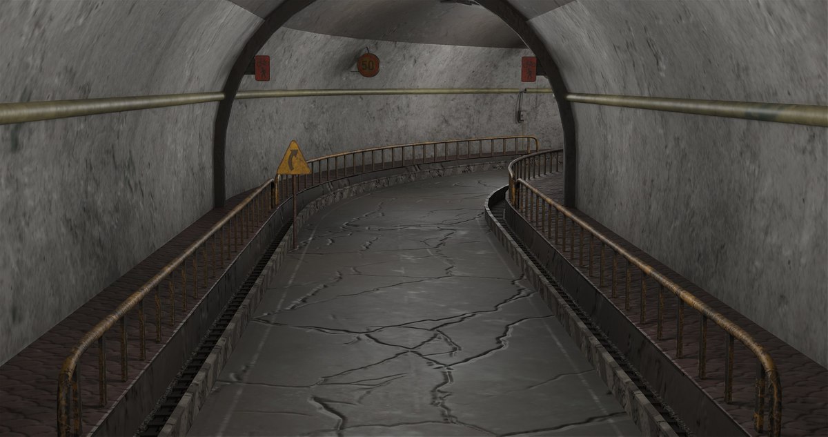 Old Dusty Road Tunnel 03 URP HDRP Textures