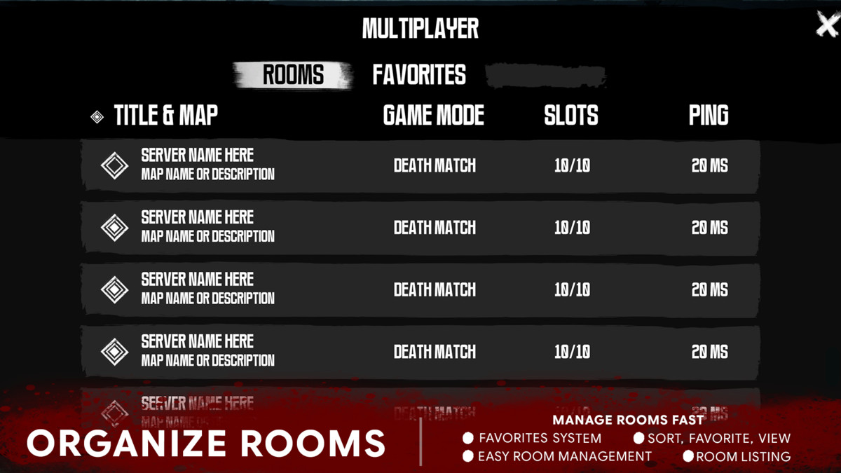 Horror UI Dark Theme GUI