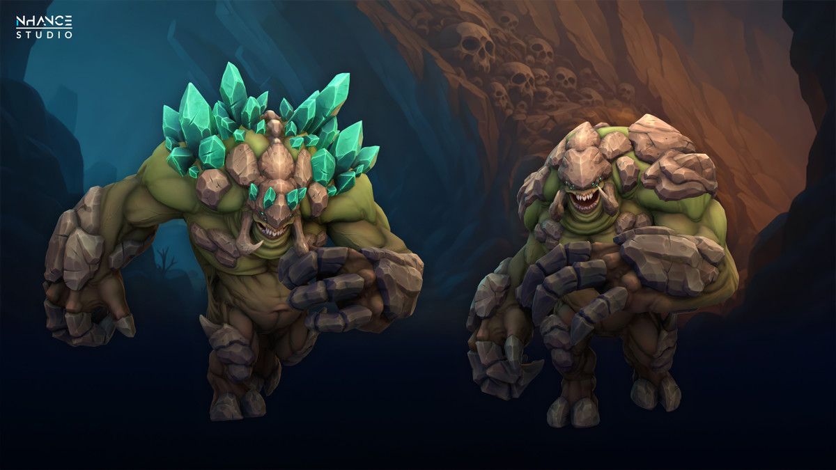 Stylized Cave Crystal Creatures Pack