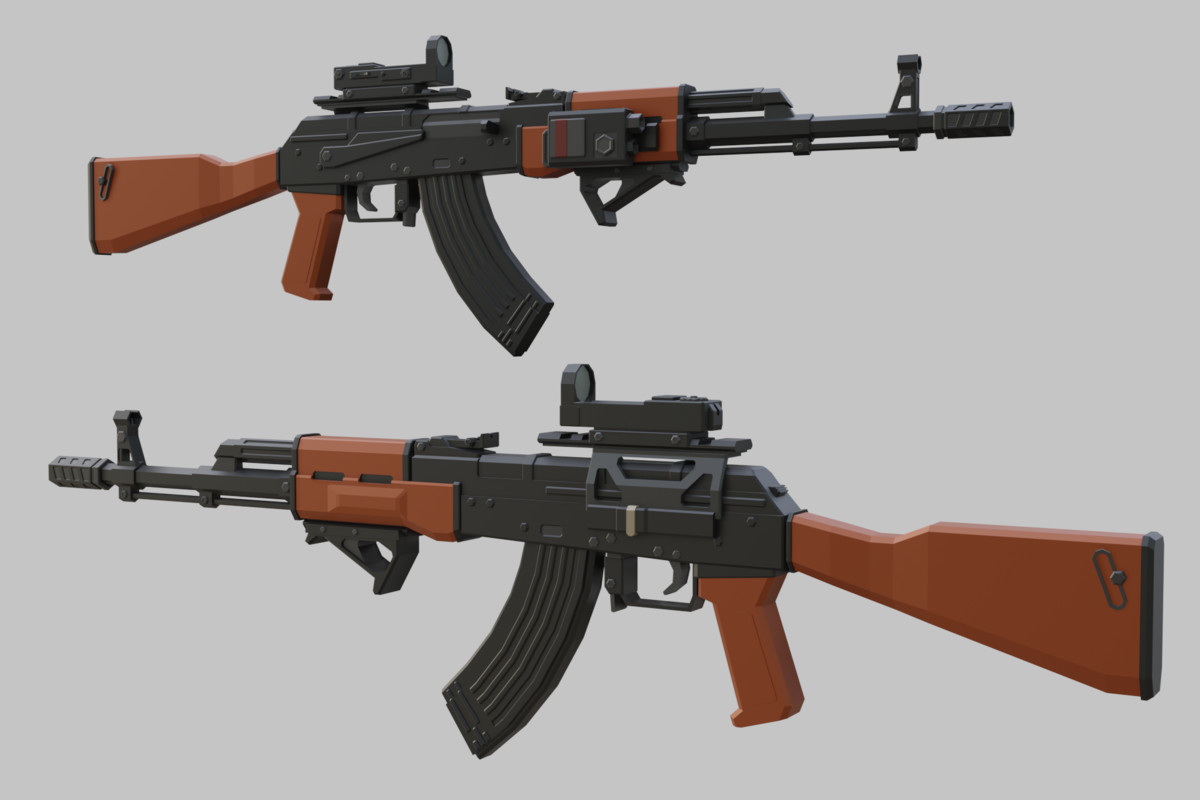 Low Poly Weapon Bundle Pack 1