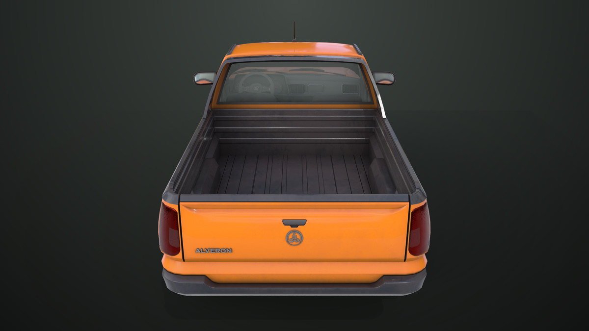 Pickup Truck01 Orange URP HDRP Textures