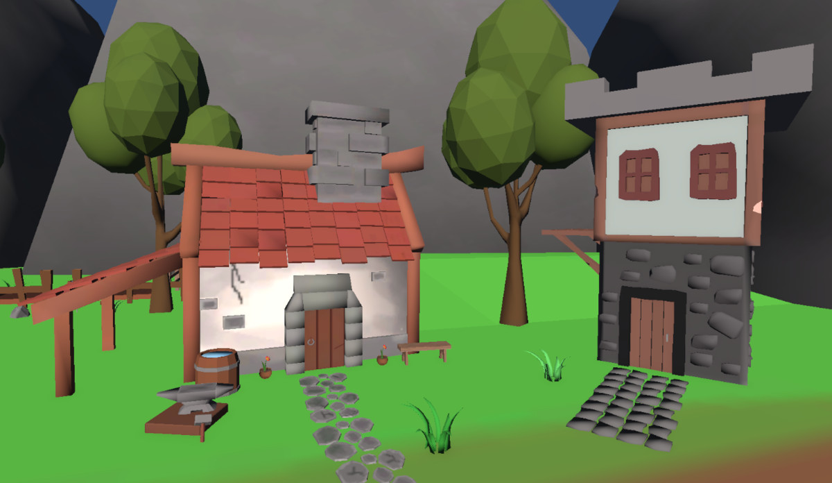 Stylized Medieval Village - Low Poly Pack