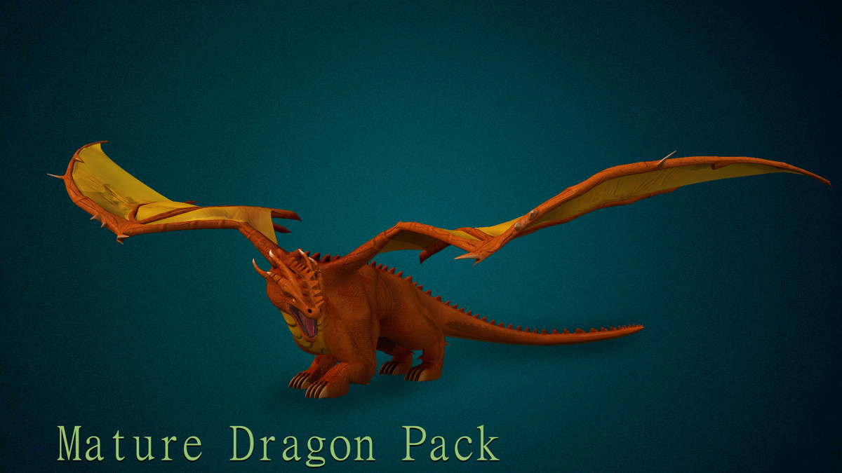 3D Mature Dragon Pack