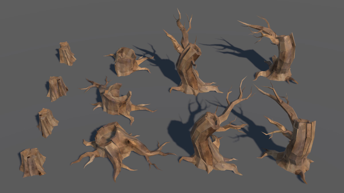 LowPoly Nature DeadTree