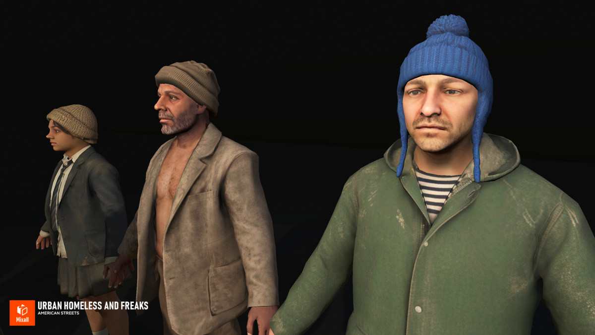Urban Homeless and Freaks - American Streets