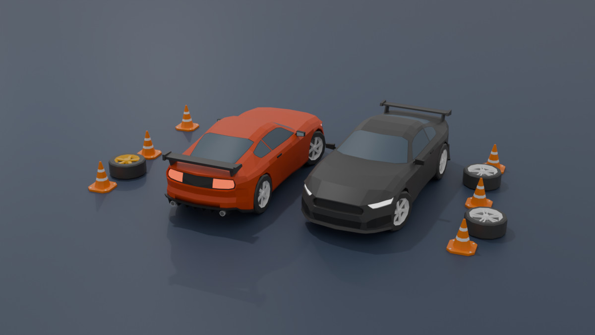 Mobile Optimize-Low Poly Vehicles