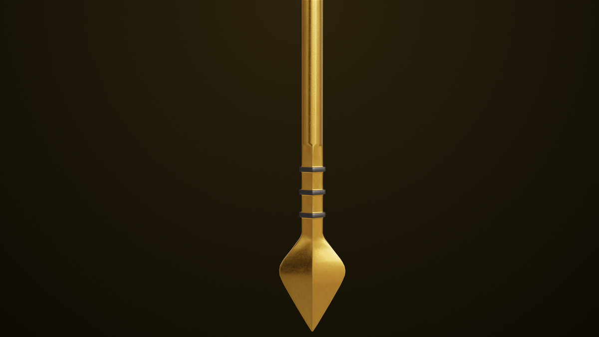 Medieval Trident 02 URP HDRP Textures