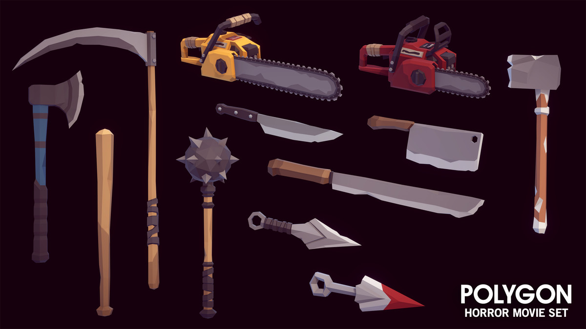 POLYGON - Horror Movie Set - Low Poly 3D Art by Synty