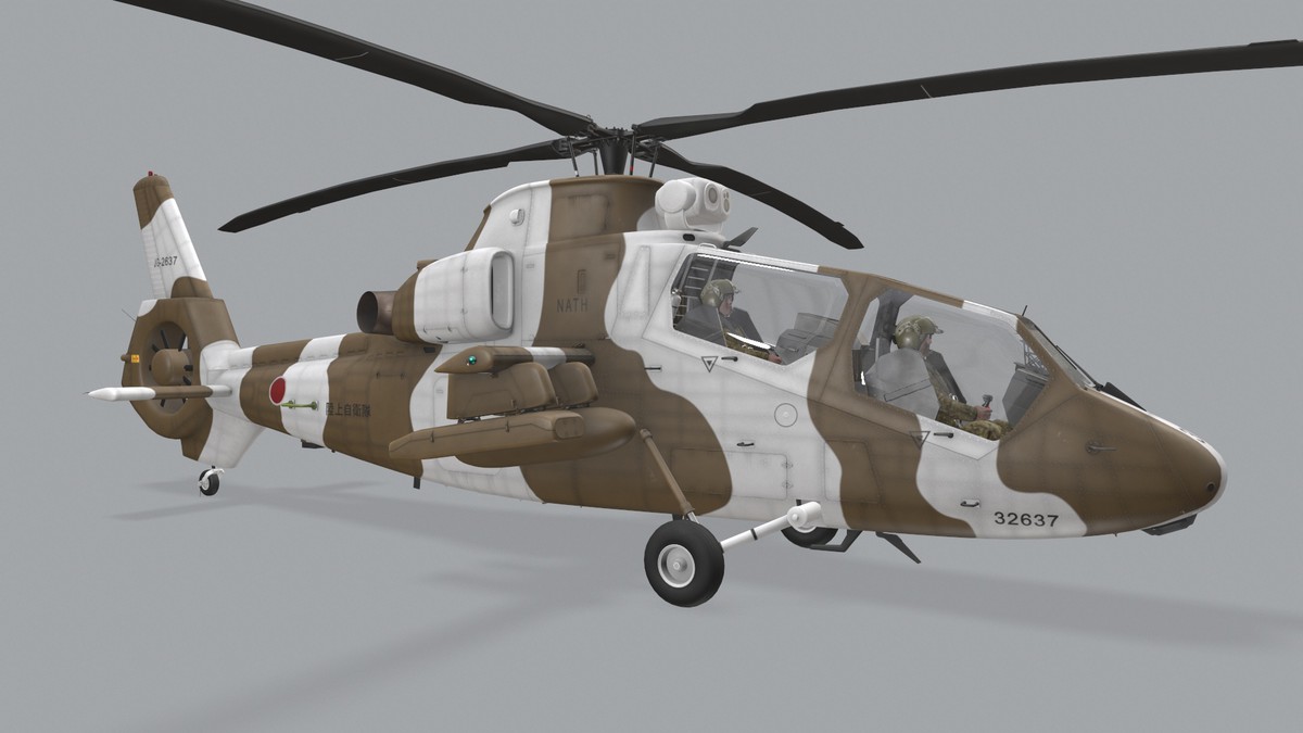OH-1 Ninja JGSDF Winter Complex Animation (447)