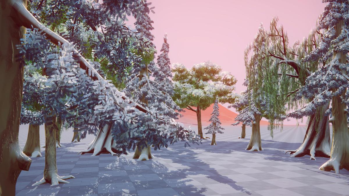 Stylized Fluffy Trees HQ Pack