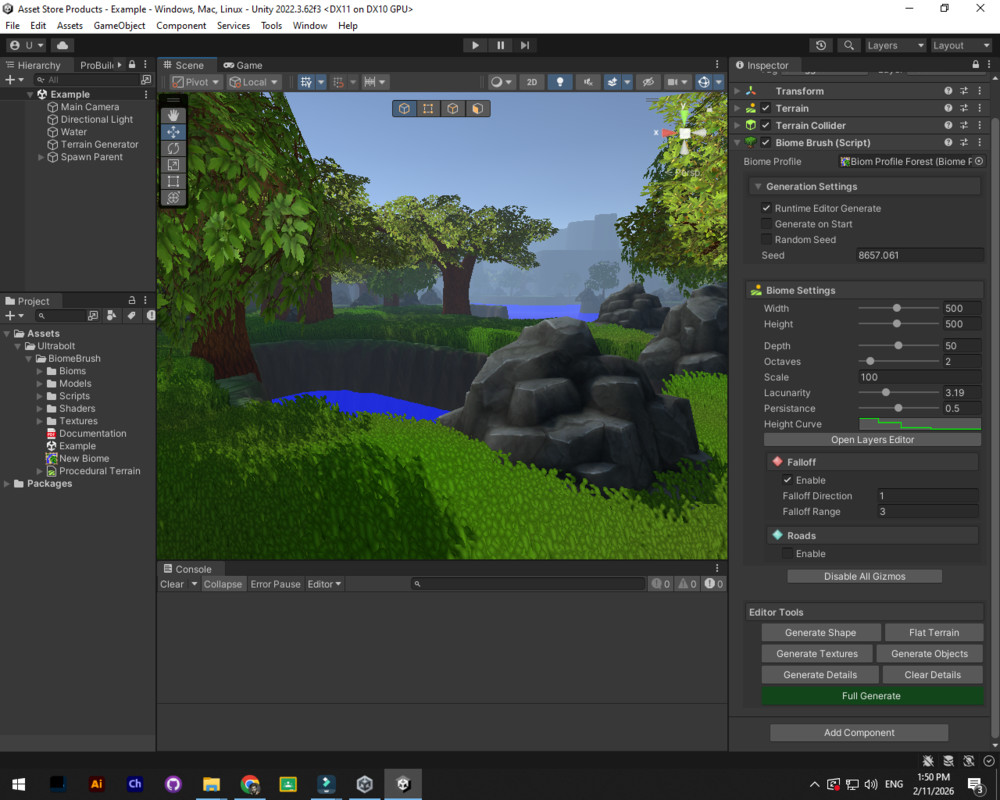 Biome Brush A Procedural Terrain Generator