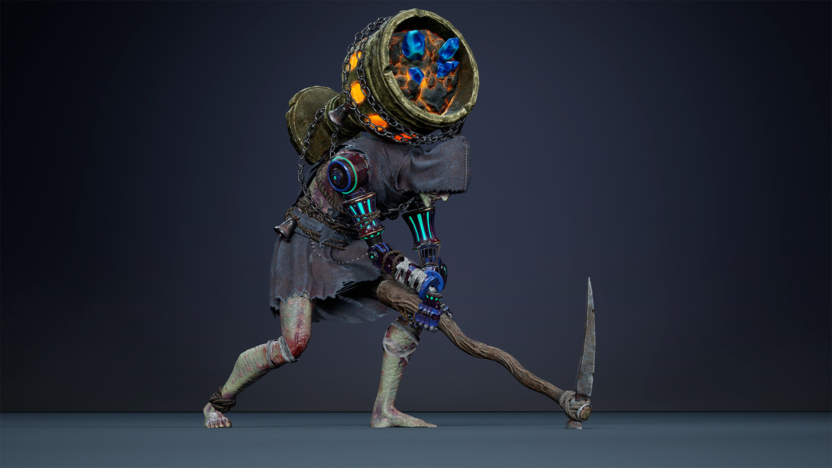 Fantasy Cyborg Miner 1