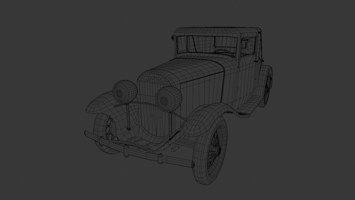Vintage Two-Seater 1930s – Classic Car Asset