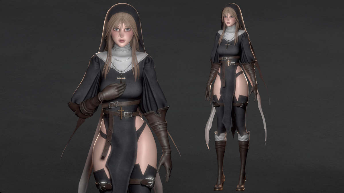 Dark Fantasy Female Modular Characters Pack