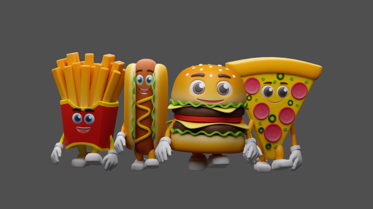 Cartoon characters snacks