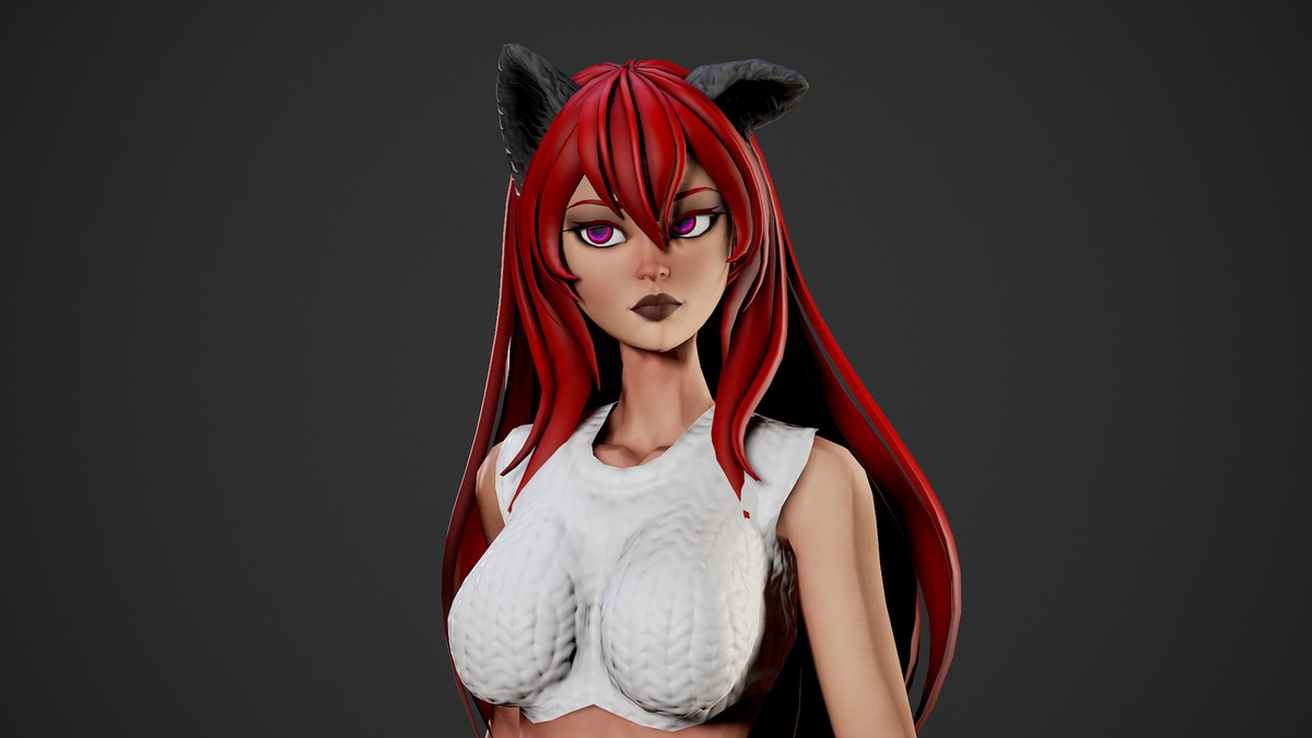 Stylized Werewolf Girl