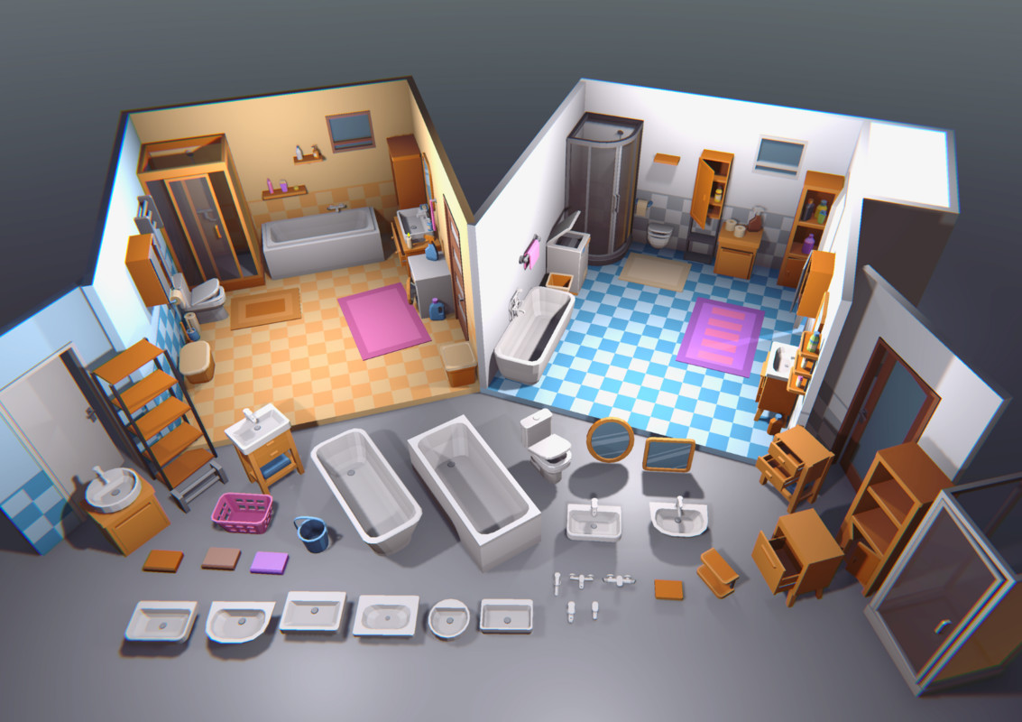 Cozy Bathroom Interiors