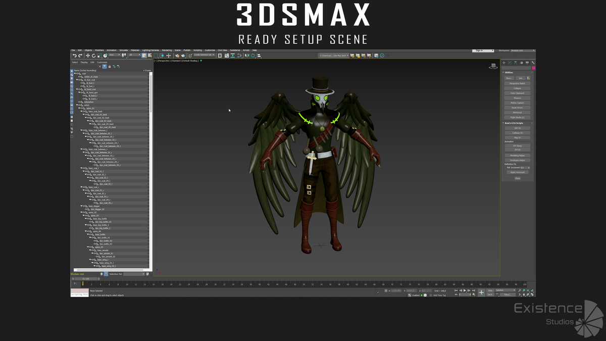 Crow Goblin - Winged Plague Doctor Alchemist