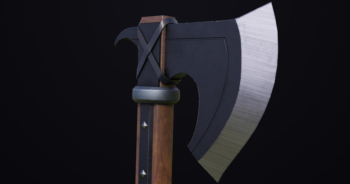 Battle Axe 14 Blue URP HDRP Textures