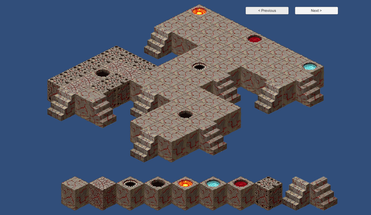 2D Isometric Modular Tileset – Flesh, Blood & Skull