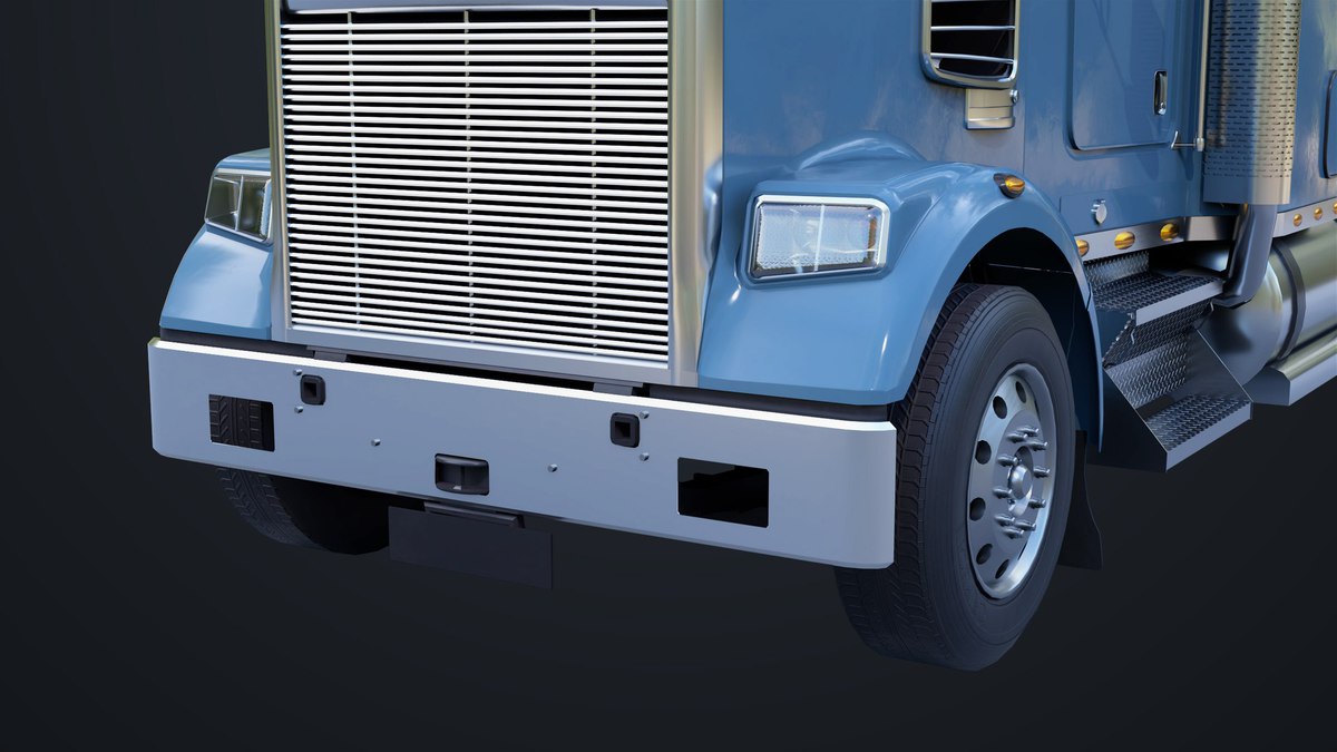 Heavy Truck Chassis 07 Cyan and Grey URP HDRP Textures