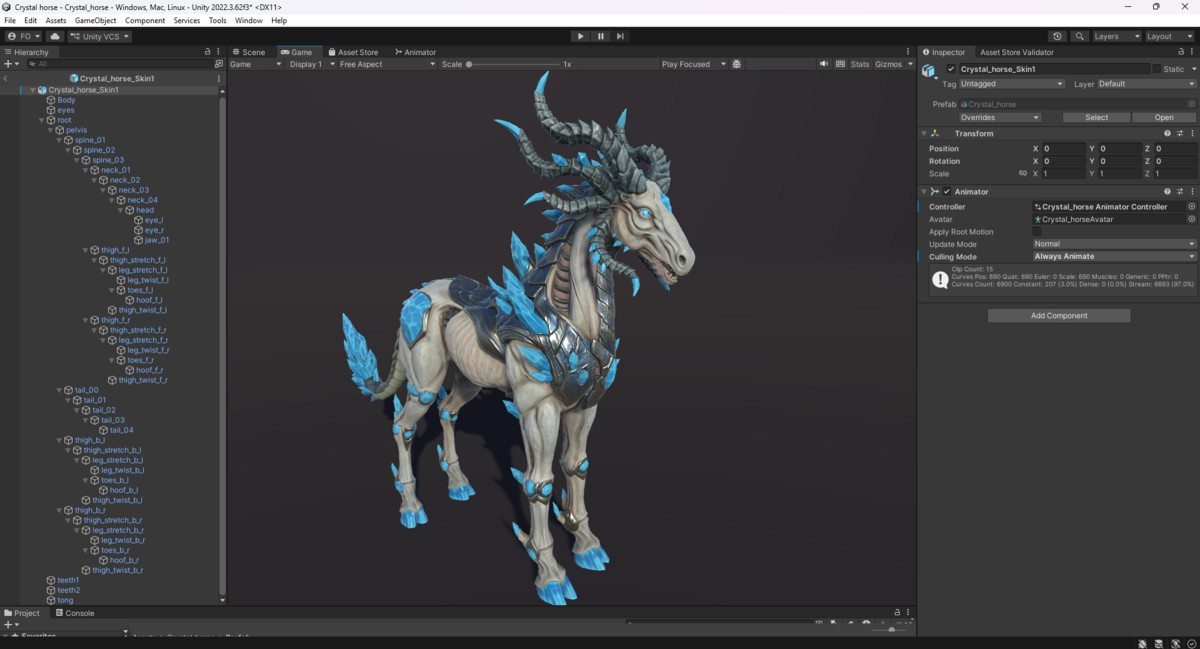 Crystal horse