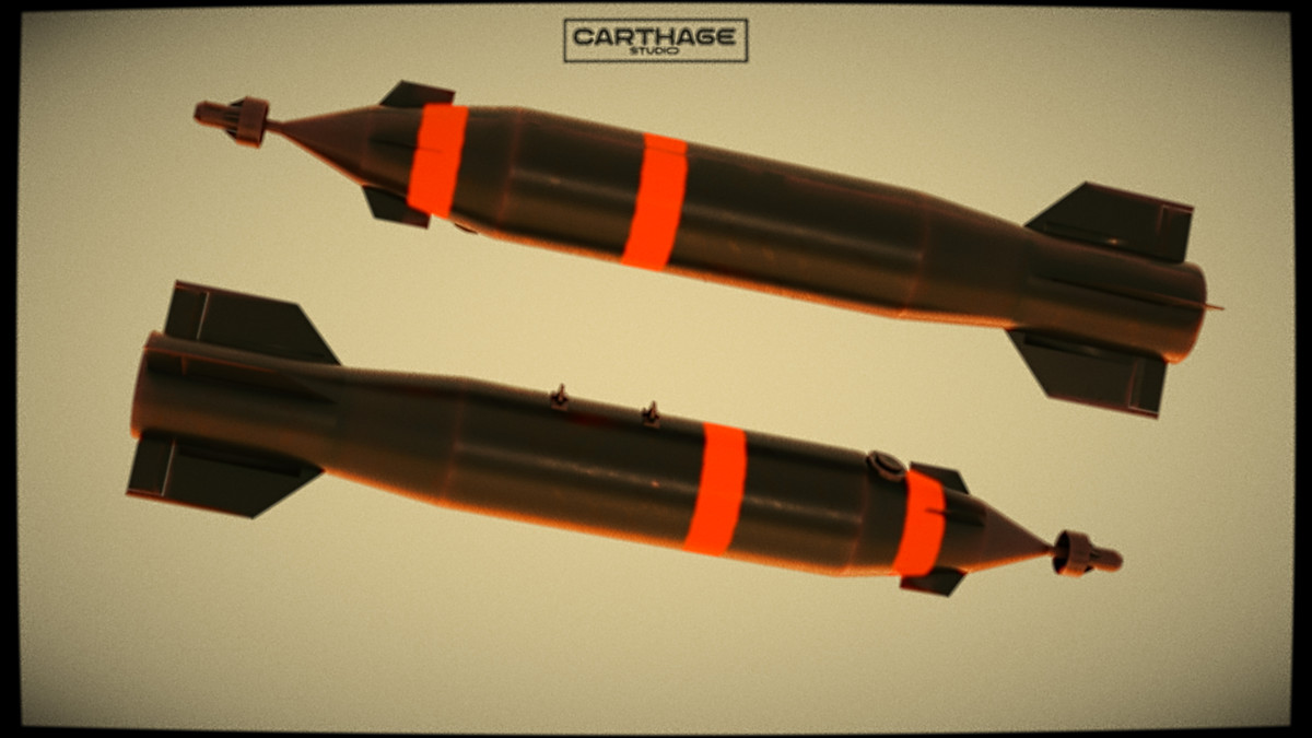 Modular lowpoly Missile & Launcher Pack