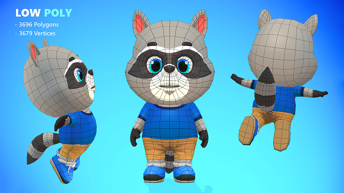 Raccoon Dog Animated