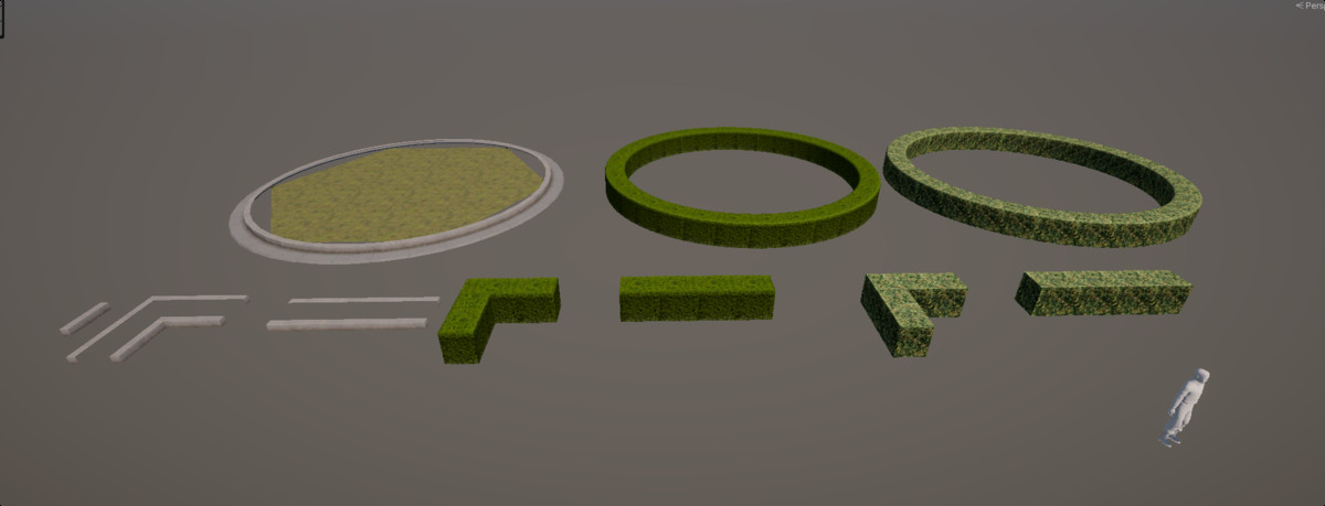 Optimized Realistic Modular Hedge Set