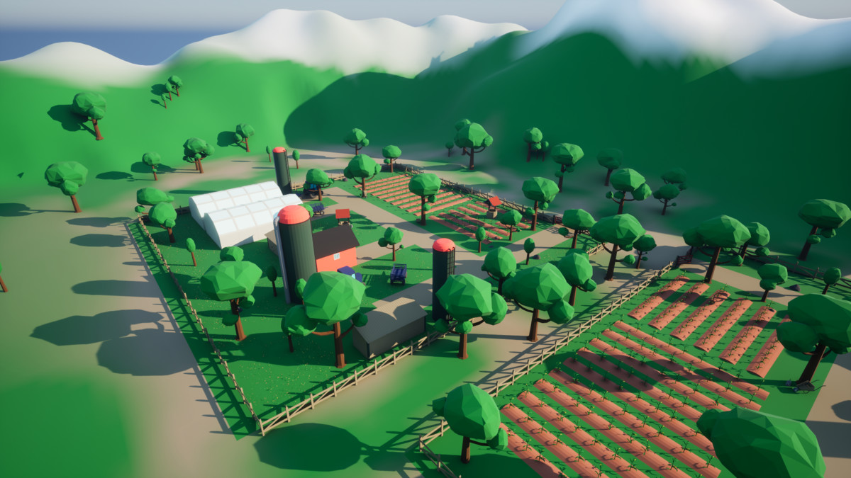 3D Low Poly Farm [Desktop & Mobile]