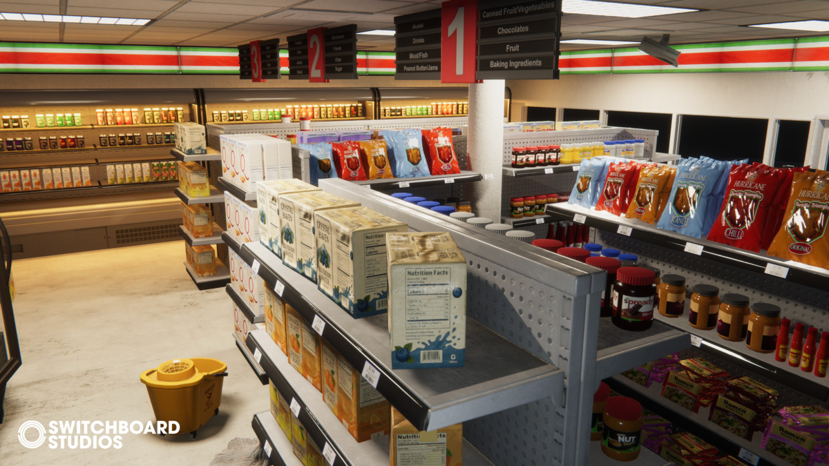 Modular Convenience Store With Products