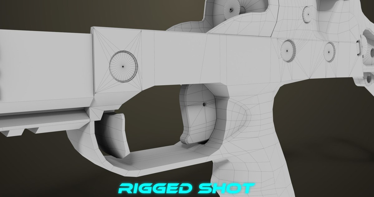 6 Grenade Launcher Black URP HDRP Textures