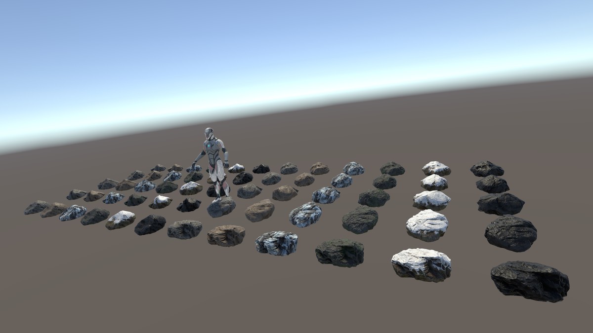 Realistic Rock Pack - Large Rocks Set B