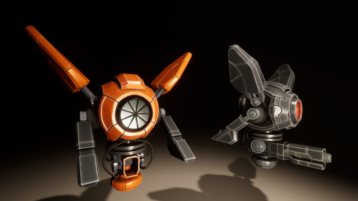 Sci-Fi Drone: Stylized Enemy Unit