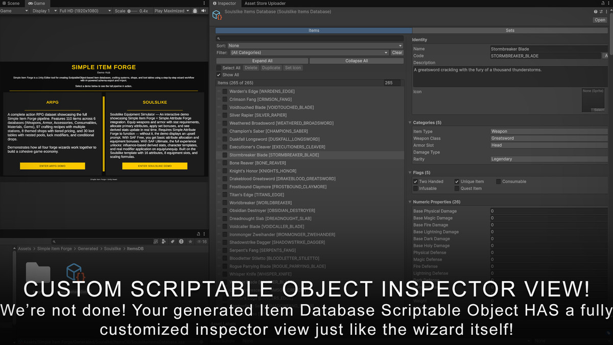 Simple Item Forge: No-Code Item, Crafting, Shop & Loot Generator w/ JSON Export