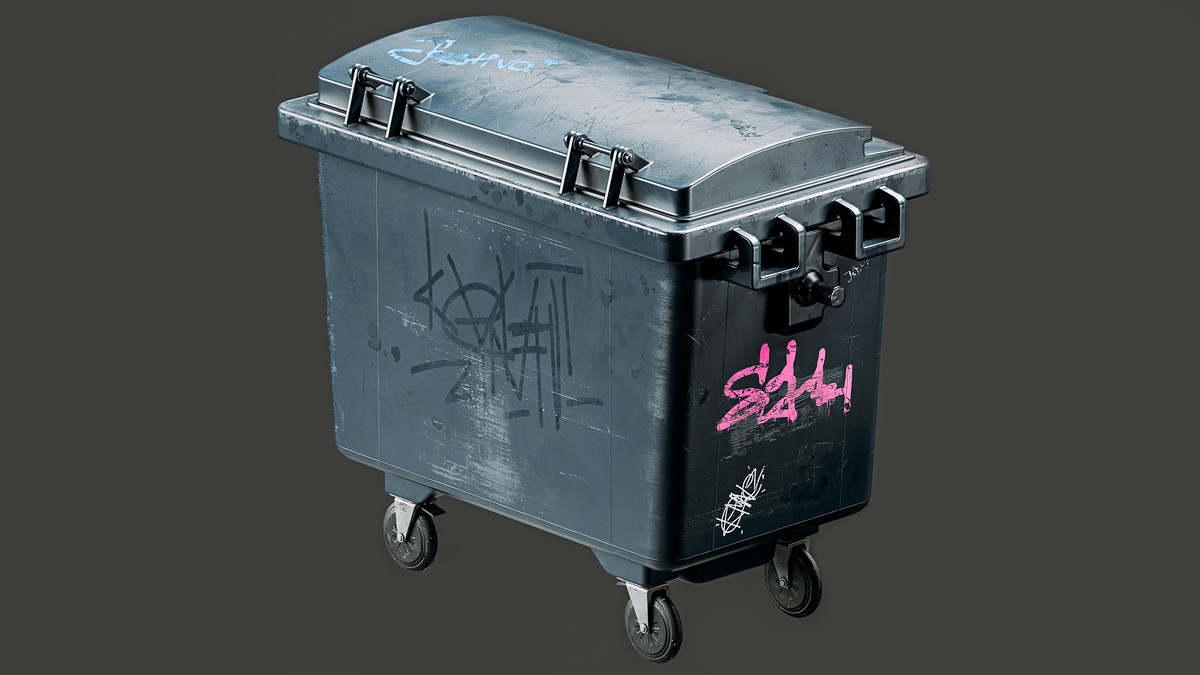 Outdoor Trash Can