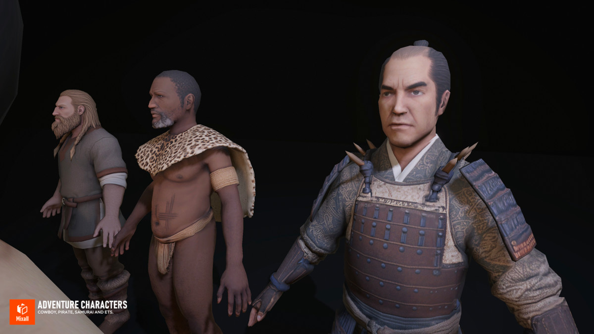 Adventure Characters — Cowboy, Pirate, Samurai and ets.