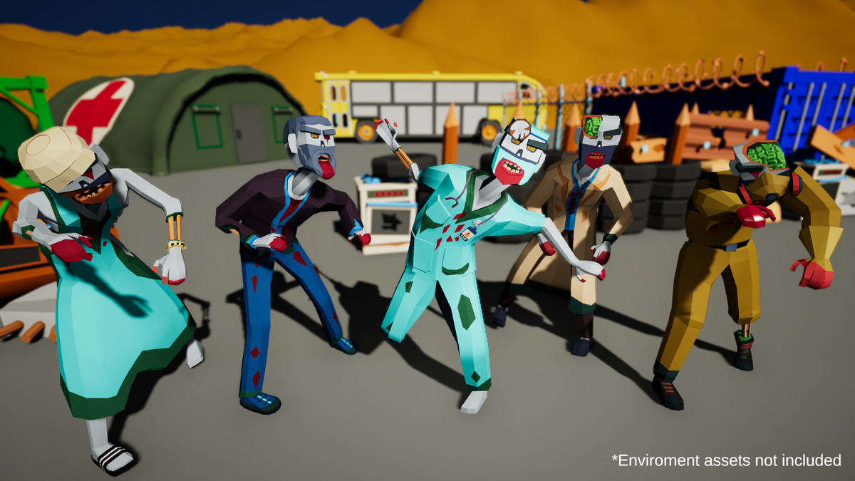 3D Characters Lowpolly Bundle 6