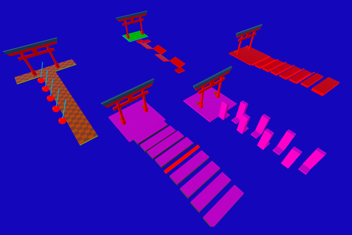 Obby Ninja Run Game Level Pack