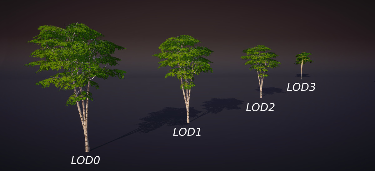 Low-Poly Birch Tree Pack - Multi-Season