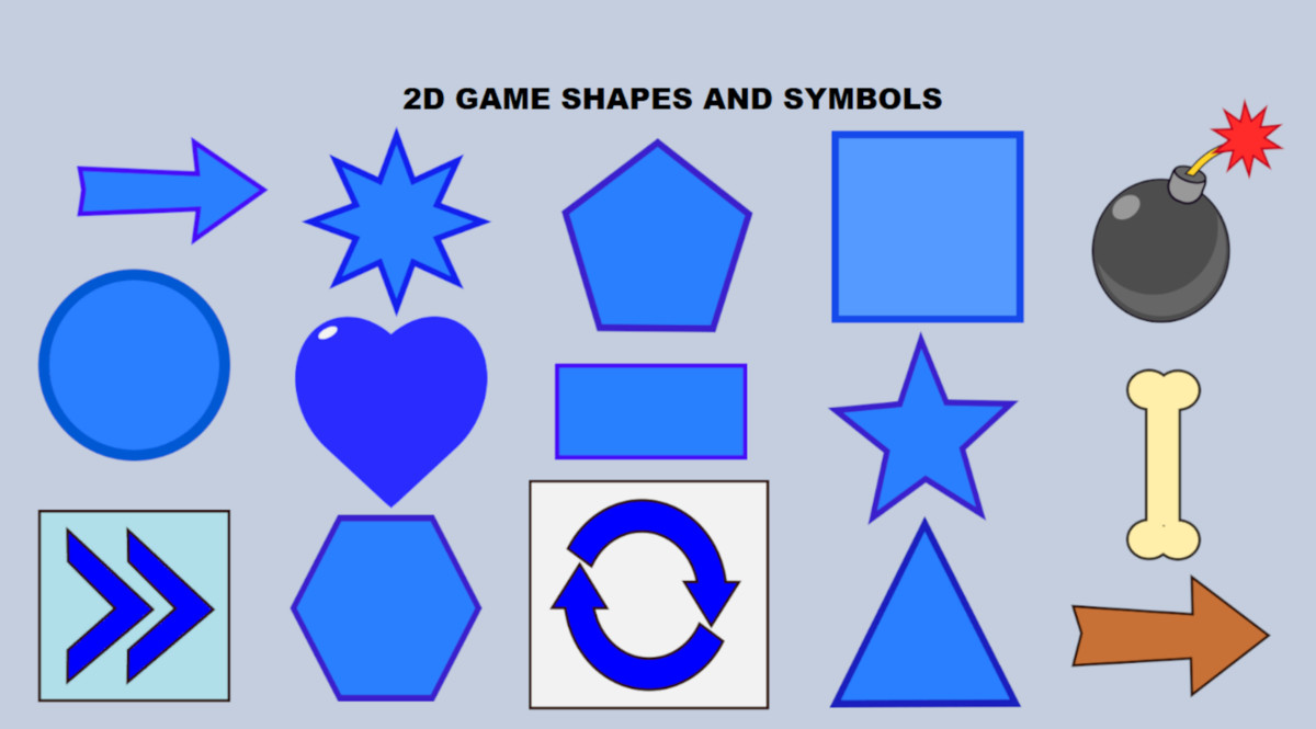 2D GAME SHAPES AND SYMBOLS
