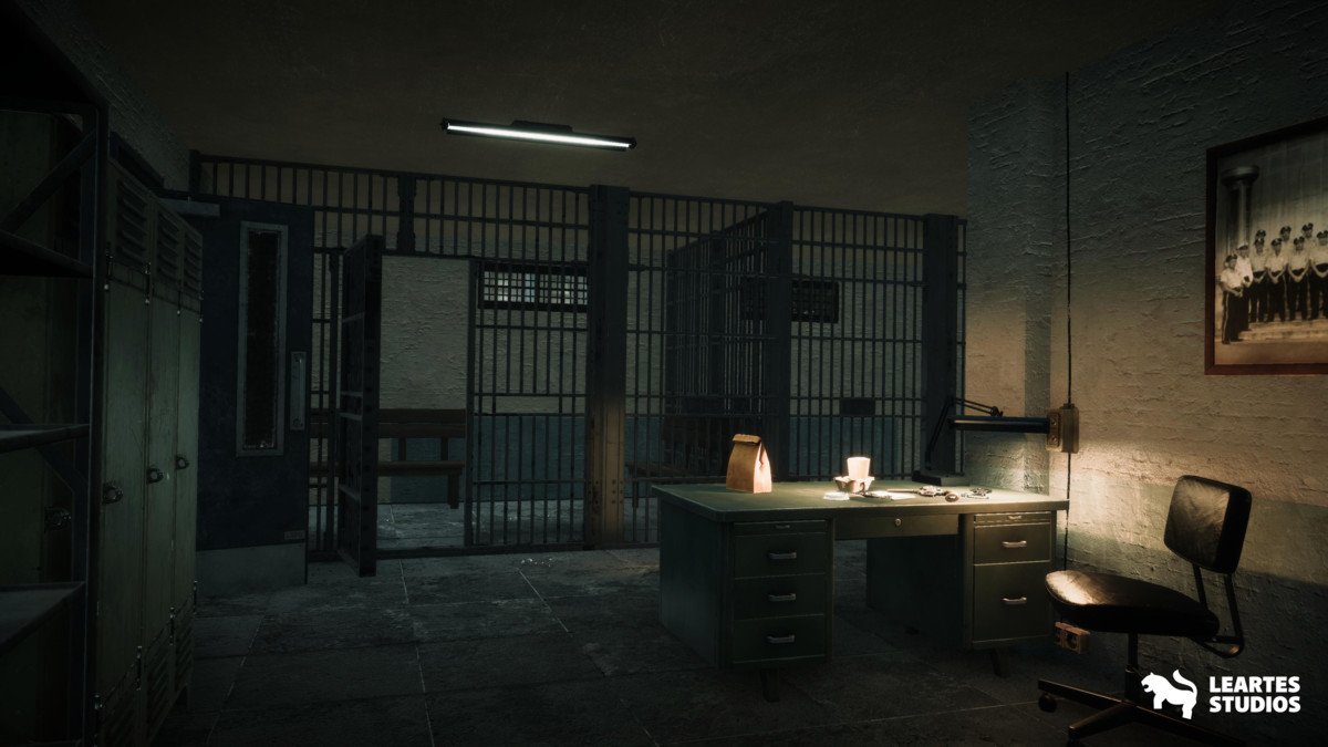 Retro Police Station Environment / Exterior + Interior