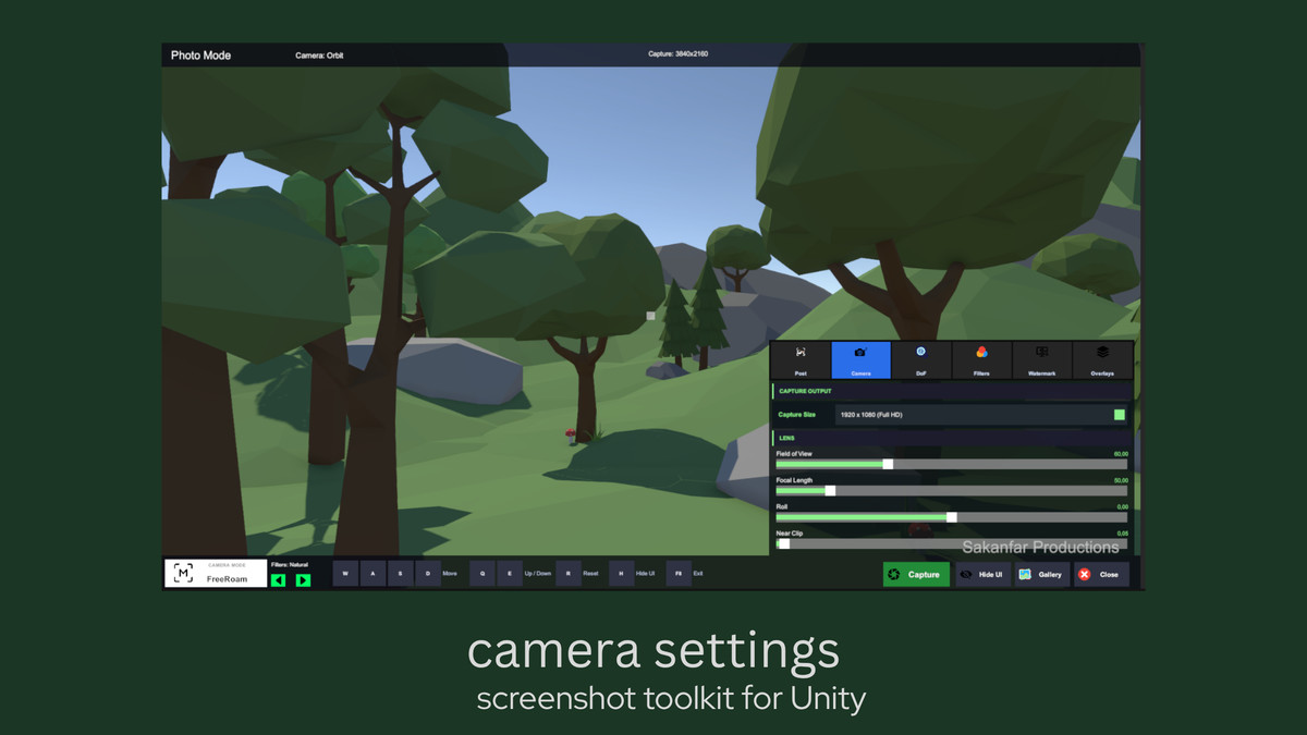 Advanced Photo Mode For Unity