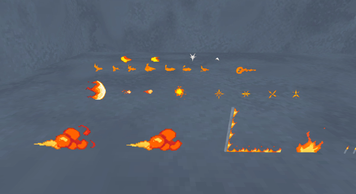 Pixel Fire and Explosions