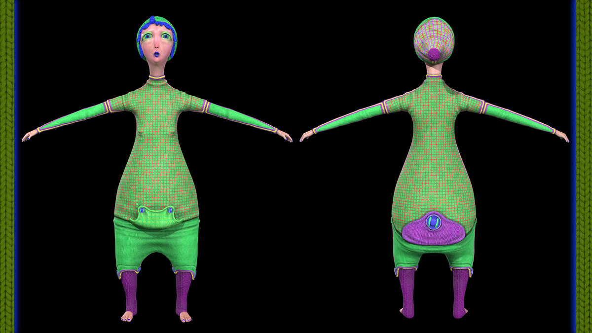 Funky Cartoon Woman - Cutsy