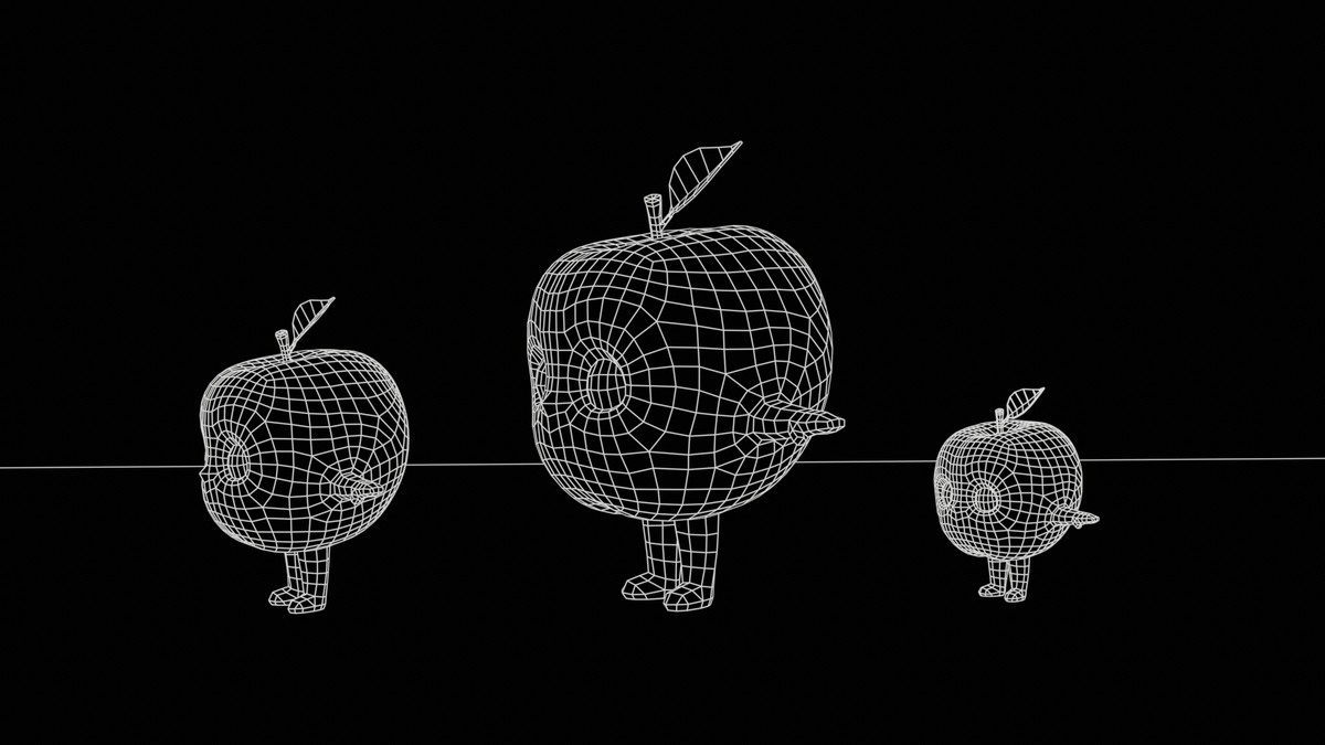 Chibi Fruit Apple two