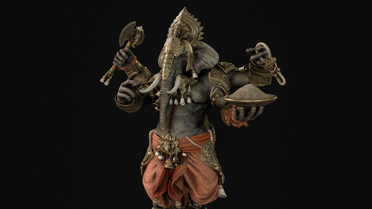 Ganesha Indian god.